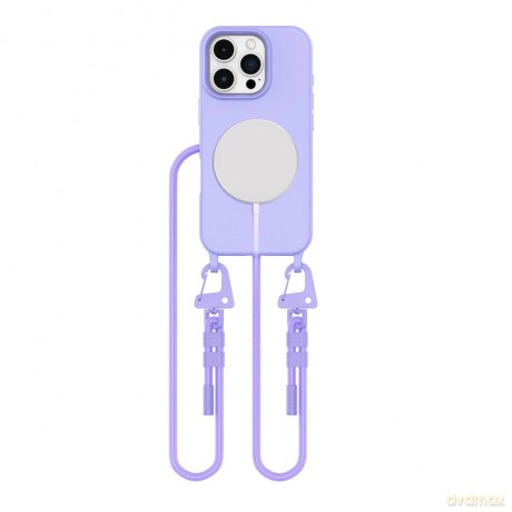 Etui Tech-Protect MagNecklace MagSafe ze smyczą na iPhone 16 Pro Max - fioletowe