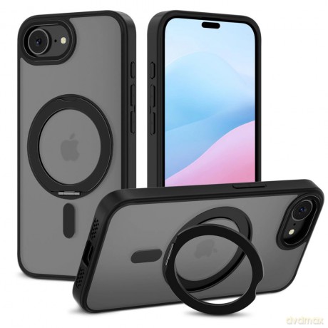 Etui Tech-Protect MagRing MagSafe na iPhone 16e - czarny mat