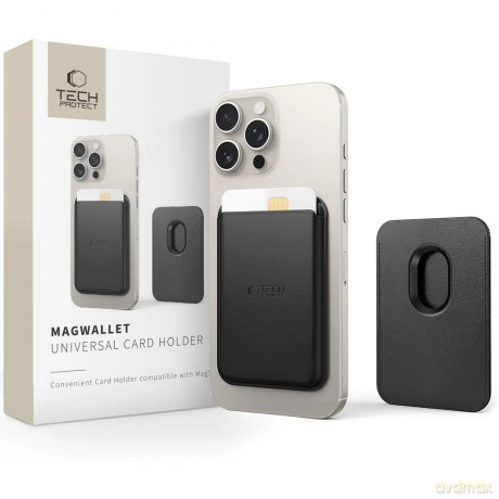 Etui Tech-Protect MagWallet Magsafe na karty - czarne