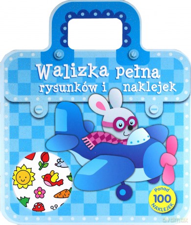 Walizka pełna rysunków i naklejek [KSIĄŻKA]