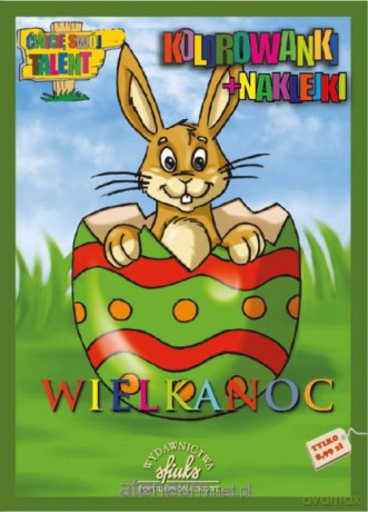 Wielkanoc - kolorowanki+naklejki [KSIĄŻKA]