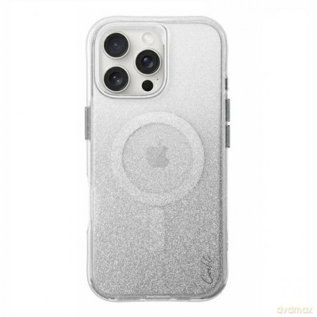 Etui UNIQ Coehl Lumino Magnetic Charging na iPhone 16 Pro Max - srebrne