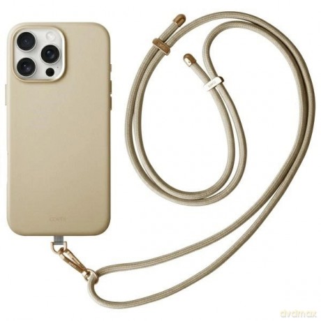 Etui UNIQ Coehl Muse Magnetic Charging na iPhone 16 Pro - beżowe