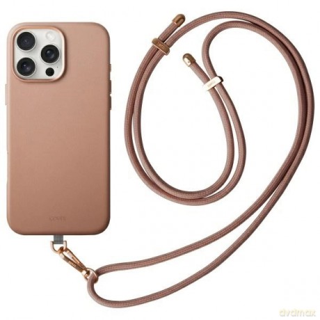 Etui UNIQ Coehl Muse Magnetic Charging na iPhone 16 Pro - różowe