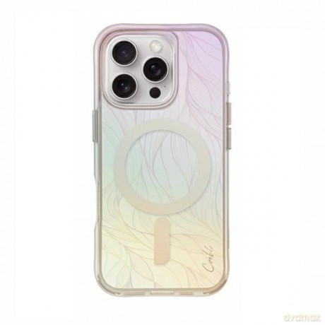 Etui UNIQ Coehl Willow Magnetic Charging na iPhone 16 Pro - opalizujące
