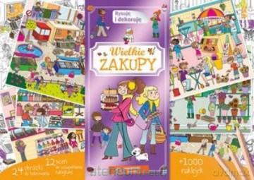 Wielkie zakupy. Rysuję i dekoruję [KSIĄŻKA]