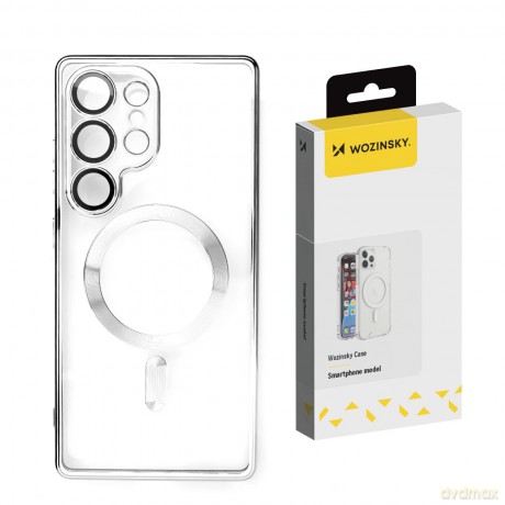 Etui Wozinsky Electroplated Case z Magsafe na Samsung Galaxy S25 Ultra - srebrne