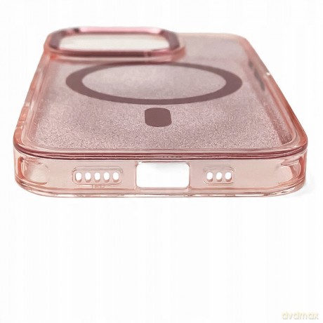 Etui Wozinsky Glitter Case na Samsung Galaxy S25 - różowe z brokatem