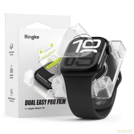 Folia ochronna Ringke Dual Easy Pro 2-pack na Apple Watch 10 42 mm - przezroczysta