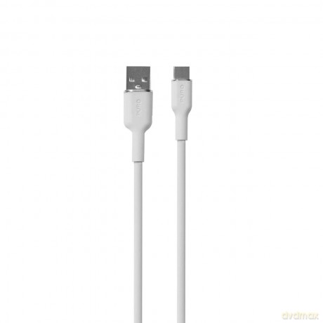 Kabel Puro Soft USB-A - USB-C 1,5m - biały