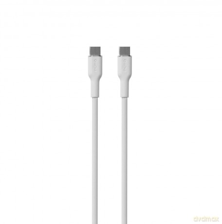 Kabel Puro Soft USB-C - USB-C 60W 1,5m silikonowy- biały