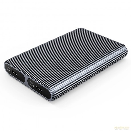 Kieszeń dyskowa podwójna Orico AM2C3-2N na dwa dyski M.2 NVME USB-C 3.2 10Gb/s - szara