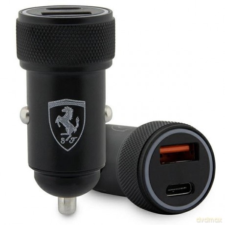 Ładowarka samochodowa Ferrari PD-QC 3.0 20W Fast Charge - czarna