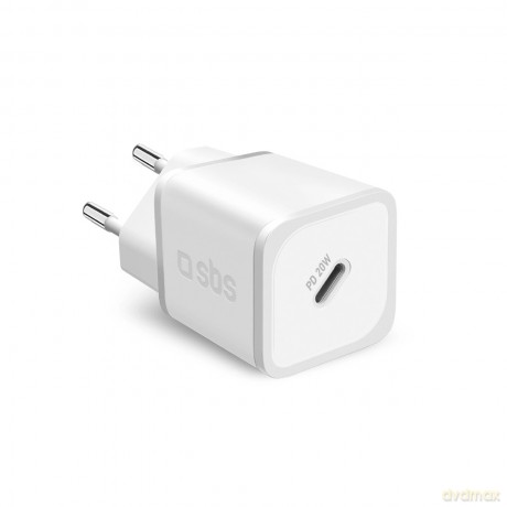Ładowarka sieciowa SBS TETRGAN1C20W 20W GaN z Power Delivery - biała