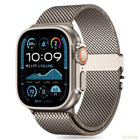 Pasek Tech-Protect Milano na Apple Watch 6 / 7 / 8 / 9 / 10 / SE / Ultra 1 / 2 (44 / 45 / 46 / 49 MM) - tytanowy
