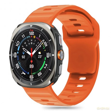 Pasek Tech-Protect Silicone Line do Samsung Galaxy Watch Ultra (47 mm) - pomarańczowy