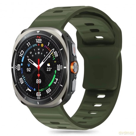 Pasek Tech-Protect Silicone Line do Samsung Galaxy Watch Ultra (47 mm) - zielony