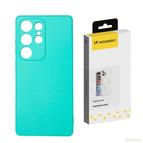 Silikonowe etui Wozinsky Silicone Case na Samsung Galaxy S25+ - miętowe