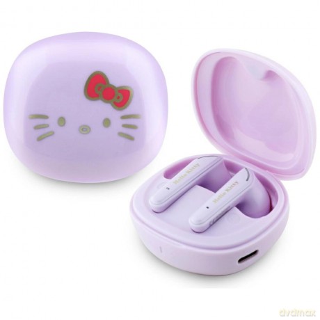Słuchawki TWS Hello Kitty O Glossy Finish - fioletowe
