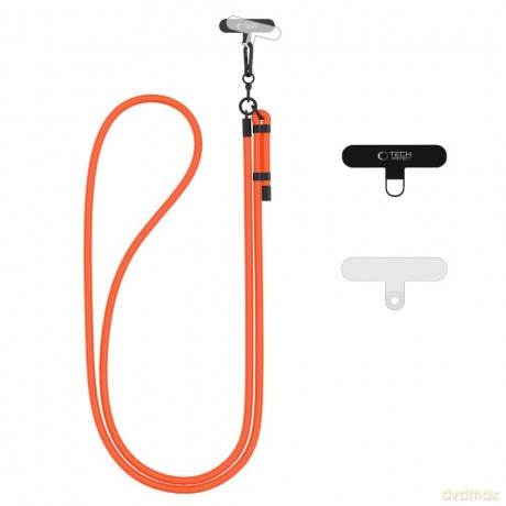 Smycz Tech-Protect C1S Rope Crossbody Strap - pomarańczowa