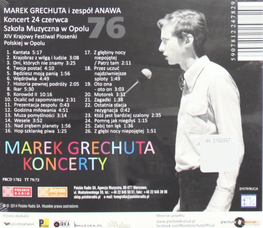 Marek Grechuta: Marek Grechuta. Koncerty. Opole '76 [CD]