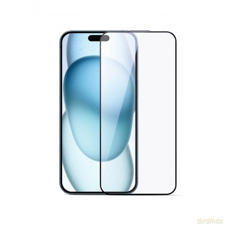 Szkło hartowane Joyroom JR-MLG0285 2.5D Anti-Blue Light + Dustproof z czarną ramką na iPhone 16 Pro