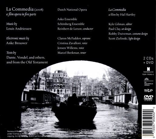 Louis Andriessen: La Commedia [2CD]+[DVD]
