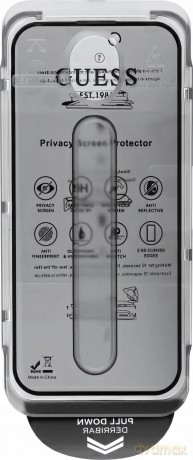 Szkło hartowane prywatyzujące Guess Screen Protector Privacy 2.5D Outline na iPhone 16