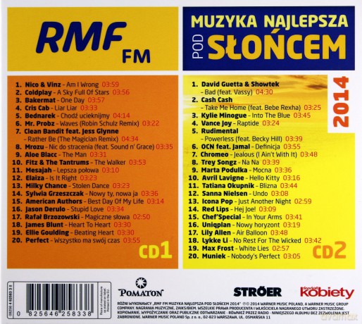 Rmf Fm - Muzyka Najlepsza Pod Słońcem 2014 (digipack) [2CD]