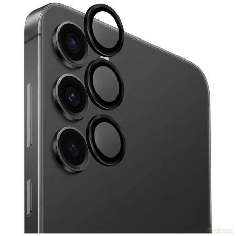 Szkło na obiektyw aparatu UNIQ Optix Aluminium Camera Lens do Samsung Galaxy S25+ - czarne