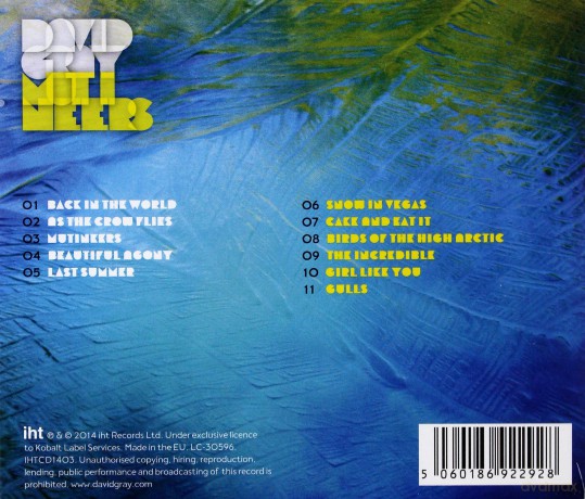 David Gray: Mutineers [CD]