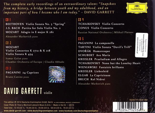 David Garrett: The Early Years [5CD]