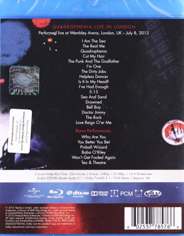 The Who: Quadrophenia - Live In London [Blu-Ray]