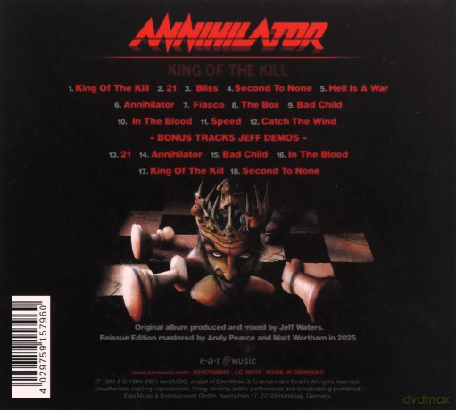 Annihilator: King Of The Kill (digipack) [CD]