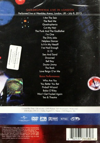 The Who: Quadrophenia - Live In London [DVD]