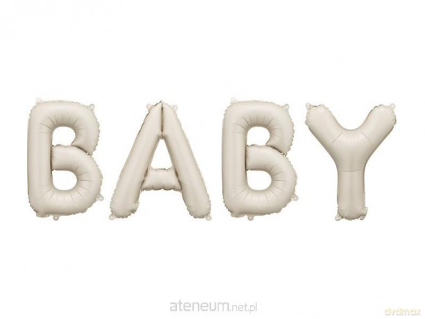 Balon foliowy Baby beżowy 140x43cm