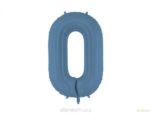 Balon foliowy cyfra 0 86cm granat