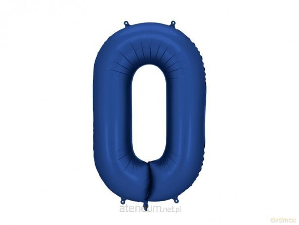 Balon foliowy cyfra 0 86cm granat