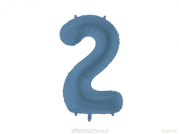 Balon foliowy cyfra 2 86cm granat