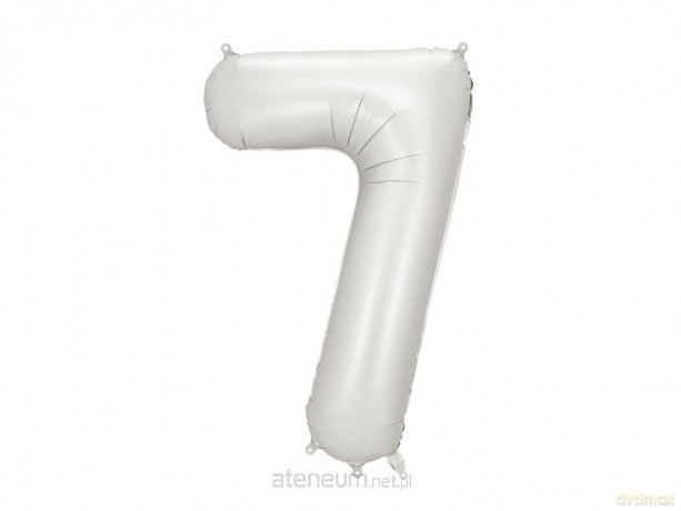 Balon foliowy cyfra 7 86cm srebrny