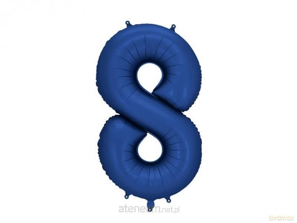 Balon foliowy cyfra 8 86cm granat