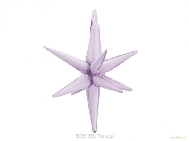 Balon foliowy Gwiazda 3D 70cm fiolet