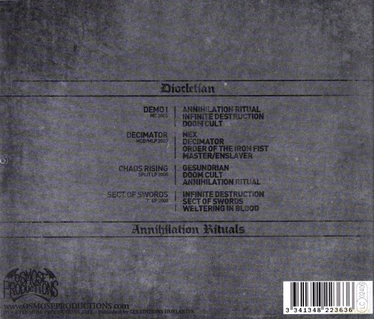 Diocletian: Annihilation Rituals [CD]