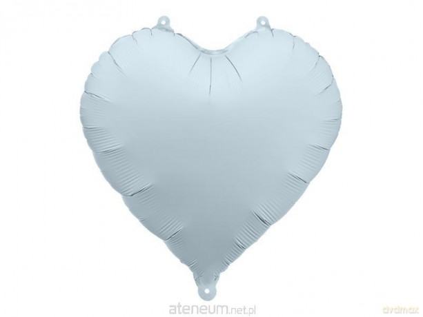 Balon foliowy Serce 45cm mglisty niebieski