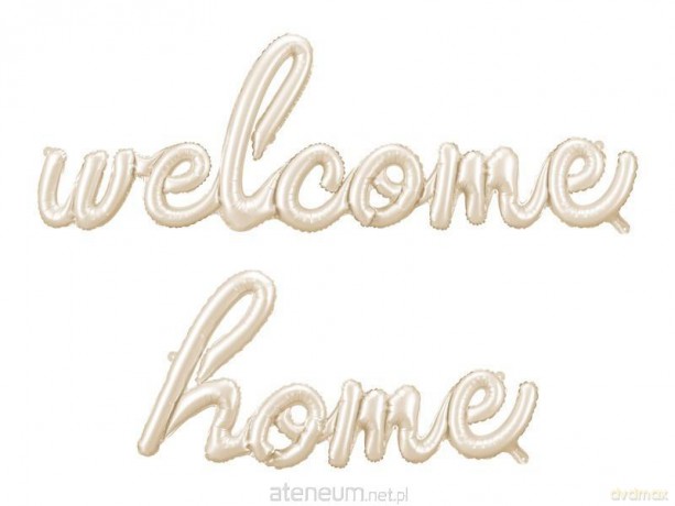 Balon foliowy Welcome Home cappuccino 335x71cm