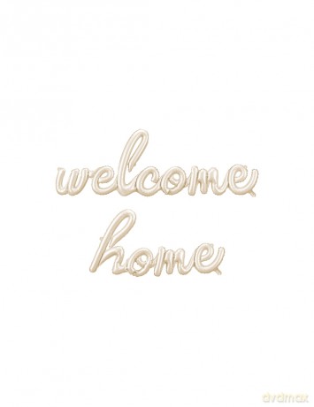 Balon foliowy Welcome Home cappuccino 335x71cm