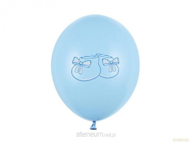 Balony 30cm Bucik pastel Baby Blue 6szt