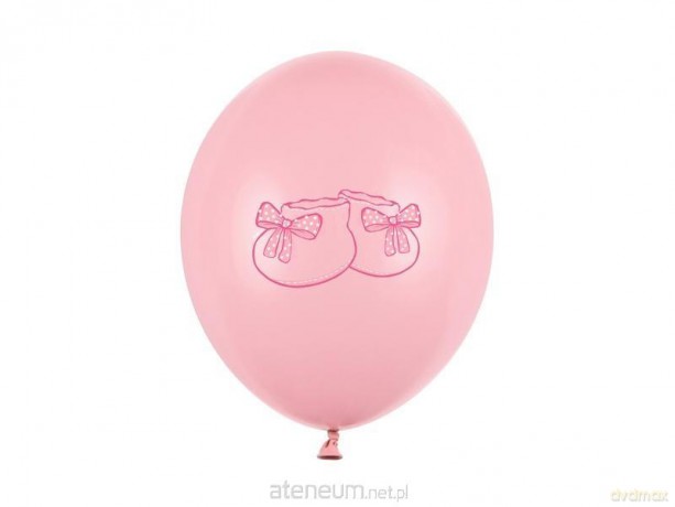 Balony 30cm Bucik pastel Baby Pink 6szt