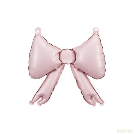 Balony foliowe do girland Kokardy pudrowy róż 5szt