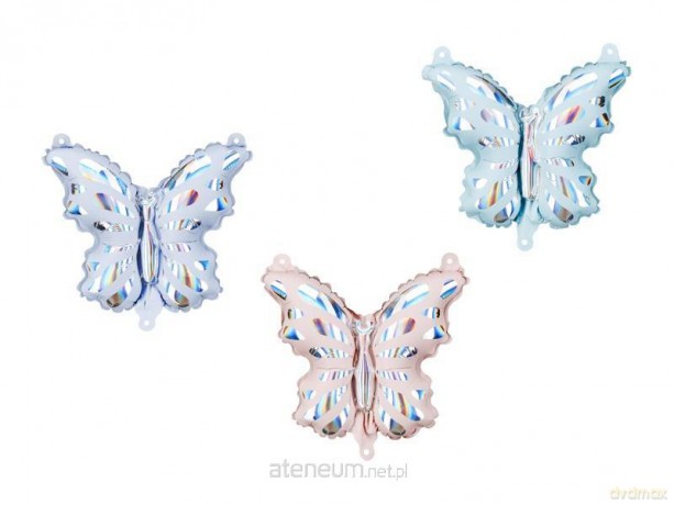 Balony foliowe do girland Motyle mix 19x23cm 3szt
